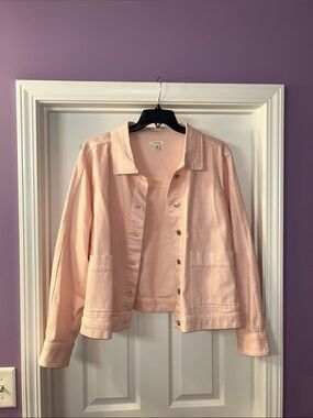 Maurices Pale Pink Denim Jacket